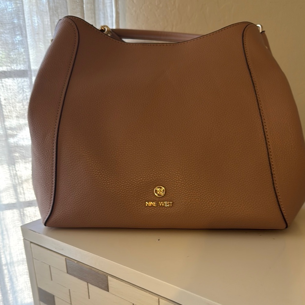 Nine West Brown Shoulder Bag with Classic Design